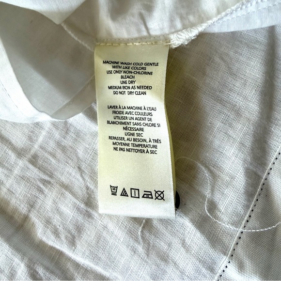 Anthropologie Ivory V-Neck Corset Midi Shirt Dress Size Small - Picture 12 of 14